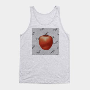 Red Apple comic style Tank Top